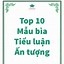 Bìa Phụ Của Tiểu Luận